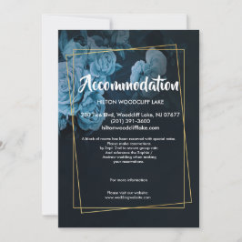 Einfache Chic Gold Geometric Fraccommodate-Umschli Einladung