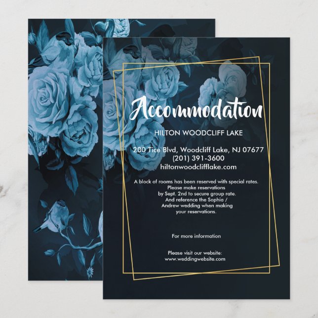 Einfache Chic Gold Geometric Fraccommodate-Umschli Einladung (Vorne/Hinten)