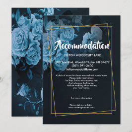 Einfache Chic Gold Geometric Fraccommodate-Umschli Einladung