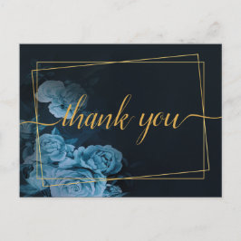 Einfache Chic Gold Geometric Rahmen Vielen Dank Po Postkarte