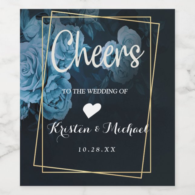 Einfache Chic Gold Geometrie Weinetikett (Einzelnes Label)