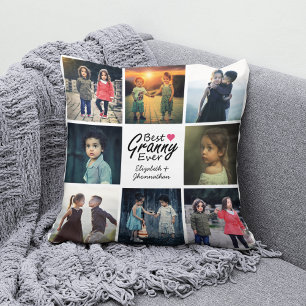 Einfache Chic Herzkloppensammlung Bestes Oma je Kissen