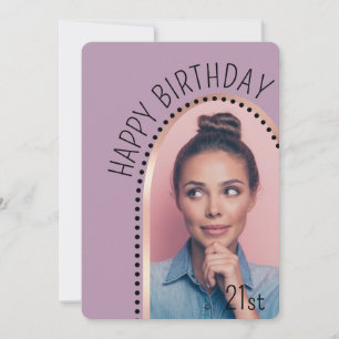 Einfache Chic jedes Alters Geburtstags Rose Gold A Einladung