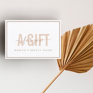 Einfache Chic Moderne Peach Typografie & Kalligraf