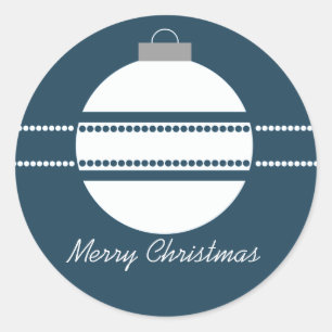 Einfache Chic Ornament Weihnachtskleber Runder Aufkleber