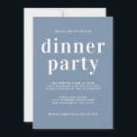 Einfache Chic Typografie Vintag Blue Dinner Party Einladung<br><div class="desc">Die schlichte und schicke Party Einladung des Abendessens besticht durch eine stilvolle,  elegante und moderne Typografie auf Vintagem,  blauen Hintergrund. Fügen Sie einfach Ihre Dinner Party Details hinzu. Exklusiv für Sie entworfen von Happy Dolphin Studio. Wenn Sie Hilfe oder passende Produkte benötigen,  kontaktieren Sie uns bitte über unseren Chat!</div>