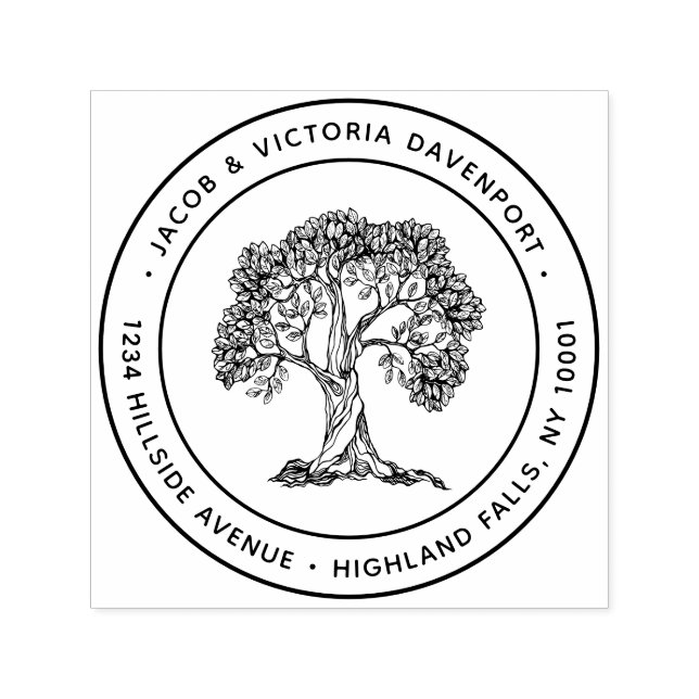 Einfache Christliche Rücksendeadresse Permastempel (Design)