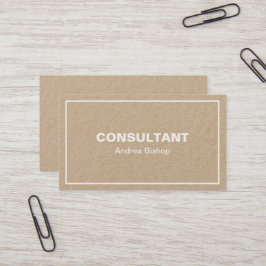 Einfache Clean Frame Classic Business Card Visitenkarte