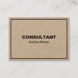 Einfache Clean Frame Classic Business Card Visitenkarte