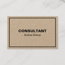 Einfache Clean Frame Classic Business Card Visitenkarte