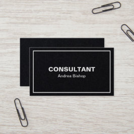 Einfache Clean Frame Classic Business Card Visitenkarte