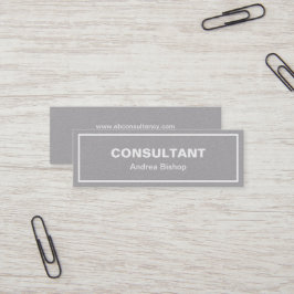 Einfache Clean Frame Classic Mini Business Card Visitenkarte