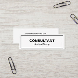 Einfache Clean Frame Classic Mini Visitenkarte