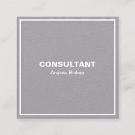 Einfache Clean Frame Classic Square Business Card Quadratische Visitenkarte