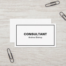 Einfache Clean Frame Classic Visitenkarte