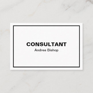 Einfache Clean Frame Classic Visitenkarte