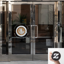 Einfache Coffee Cup Coffee Shop Geschäftsöffnungsz Fensteraufkleber