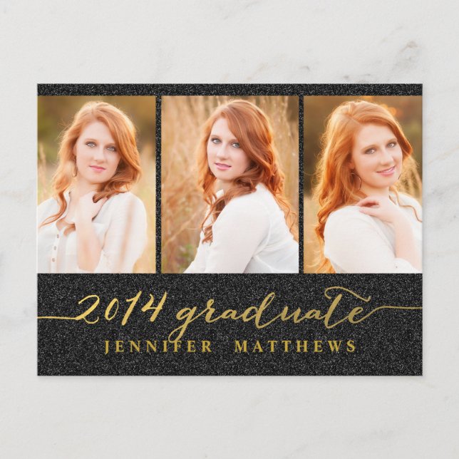 Einfache Collage | Einladung zur Graduiertengruppe (Vorderseite)