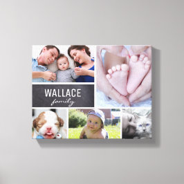 Einfache Collage für moderne Fotos Leinwanddruck