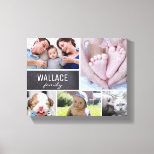 Einfache Collage für moderne Fotos Leinwanddruck