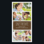 Einfache Collage Save the Date Foto Cards<br><div class="desc">Diese schicken und modernen Fotokarten bitten Ihre Gäste stilvoll,  für Ihren großen Tag Save the Date zu gehen. Erhältlich in anderen Farben (individuelle Farbwünsche sind willkommen!).</div>