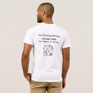 Einfache Coole Berufliche Hausmalerei T-Shirt