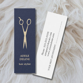 Einfache Coole Blue Hair Stylist Terminkarte