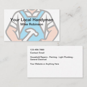 Einfache Coole Handyman-Visitenkarten Visitenkarte