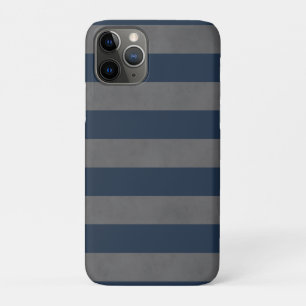 Einfache Coole Mantextur Grau blau Streifen Case-Mate iPhone Hülle