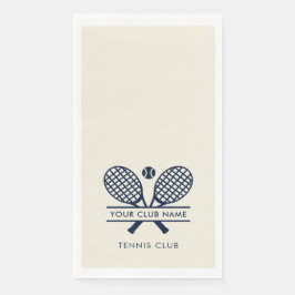 Einfache Country Club Name Tennis Team Serviette