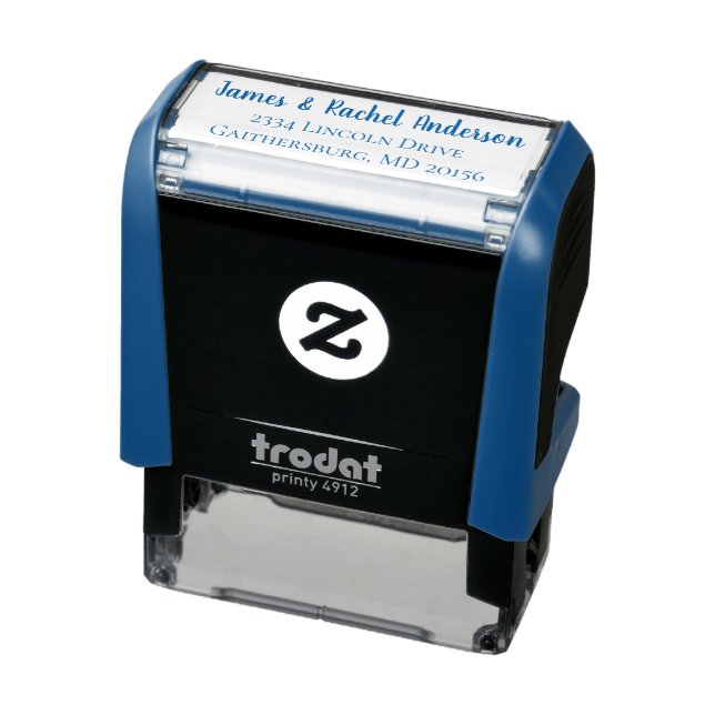 Einfache Couple Personalize Rücksendeadresse Newly Permastempel (Produkt)