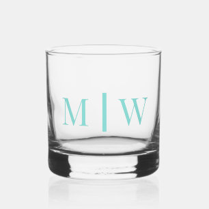Einfache Couple Wedding 2 Initial Mon VS DIY Color Whiskyglas