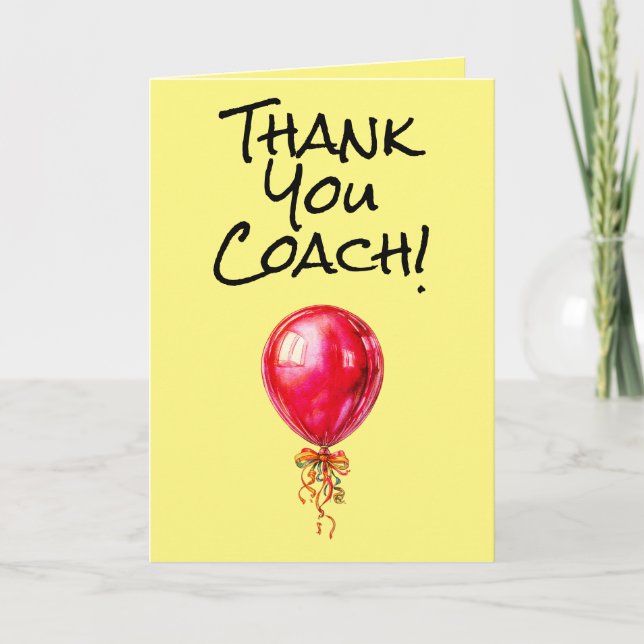 Einfache Dankeskarte Trainer (Vorderseite)