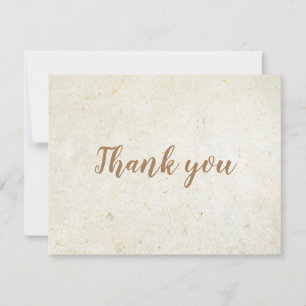 Einfache Dankeskarten-Gold-Schrift Geschäftskarte Dankeskarte