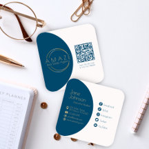 Einfache Design Realtor Business Card mit QR Code