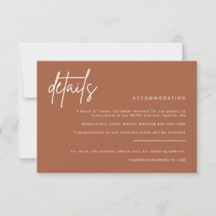 Einfache Details Einladungskarte für Hochzeiten