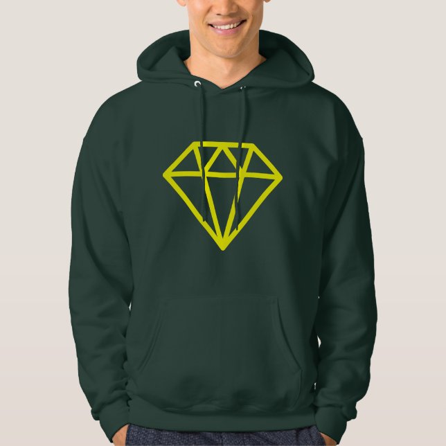 Einfache Diamant Hoodie (Vorderseite)
