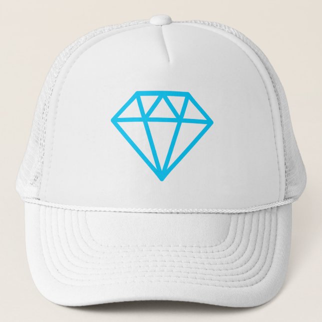 Einfache Diamant Truckerkappe (Vorderseite)