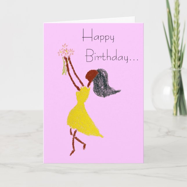 EINFACHE DINGE BIRTHDAY Grußkarte Karte (Vorderseite)