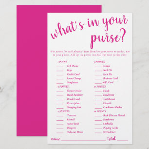 Einfache Dinge in Ihrer Hand Hot Pink Game Card