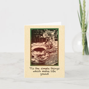 Einfache Dinge Klein, 4" x 5,6" Faltkarte