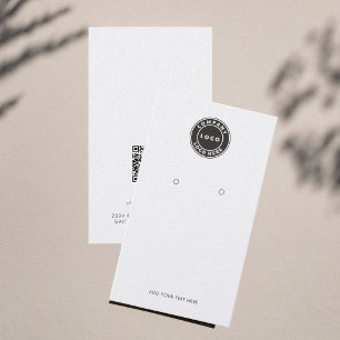 Einfache Display-Karte für Logos und QR-Code Visitenkarte