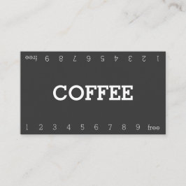 Einfache Double Number Loyalty Coffee Punch Card Treuekarte
