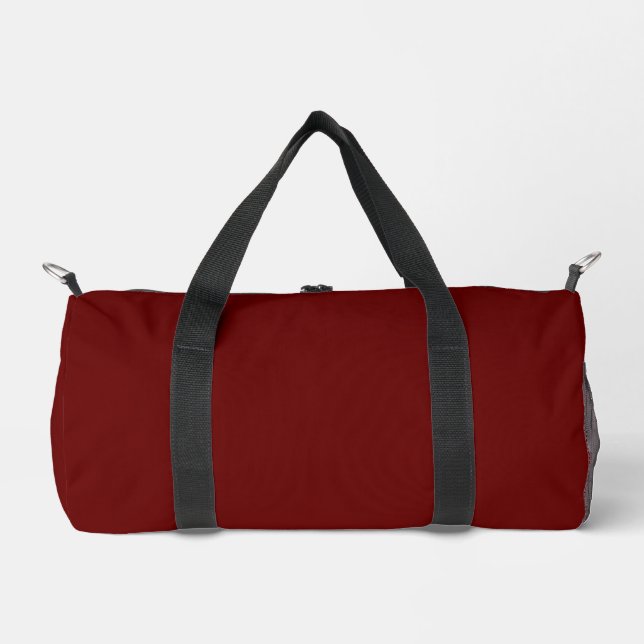 Einfache dunkelrote kleine Duffel-Beutel Duffel Duffle Bag (Vorderseite)