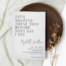 Einfache Dusche, bevor sie sagen, ich tue Bridal