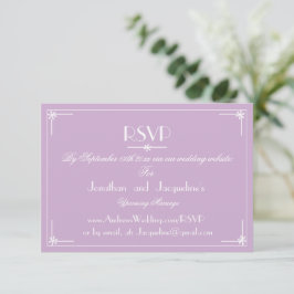 Einfache E-Mail-UAWG-Antwort-Karte für Hochzeiten RSVP Karte