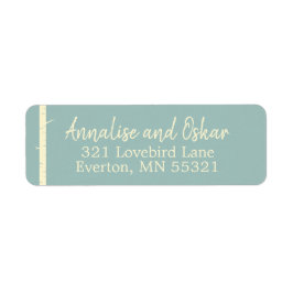 Einfache Eggshell Blue Birch Address Labels