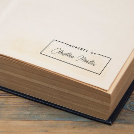 Einfache Eigenschaft handgeschriebenen Skriptnamen Permastempel