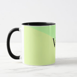 Einfache einfarbige Hinzufügen Name Text Monogramm Tasse
