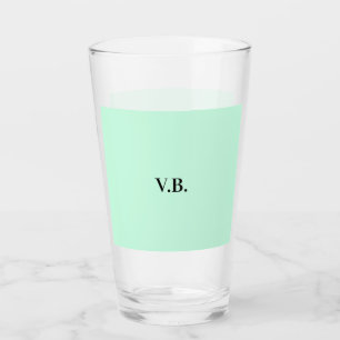 Einfache einfarbige Hinzufügen von Namens-Text-Mon Glas